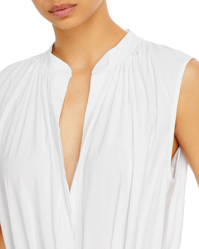 商品Vince|Gathered Waist Split Neck Dress,价格¥879,第3张图片详细描述