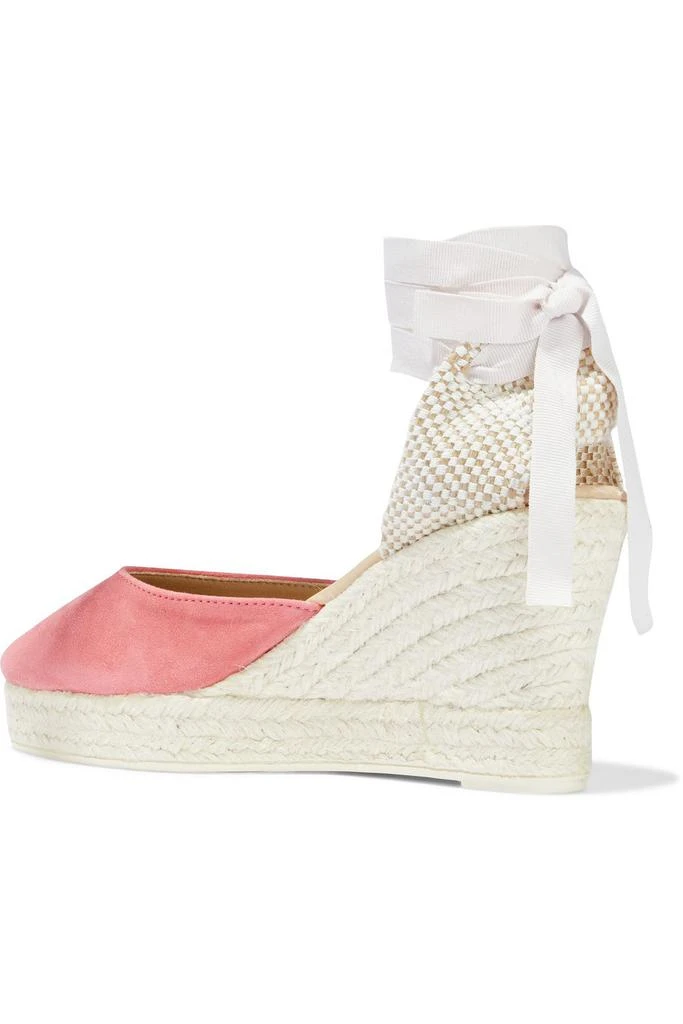 商品MANEBÍ|Hamptons lace-up suede wedge espadrilles,价格¥811,第3张图片详细描述