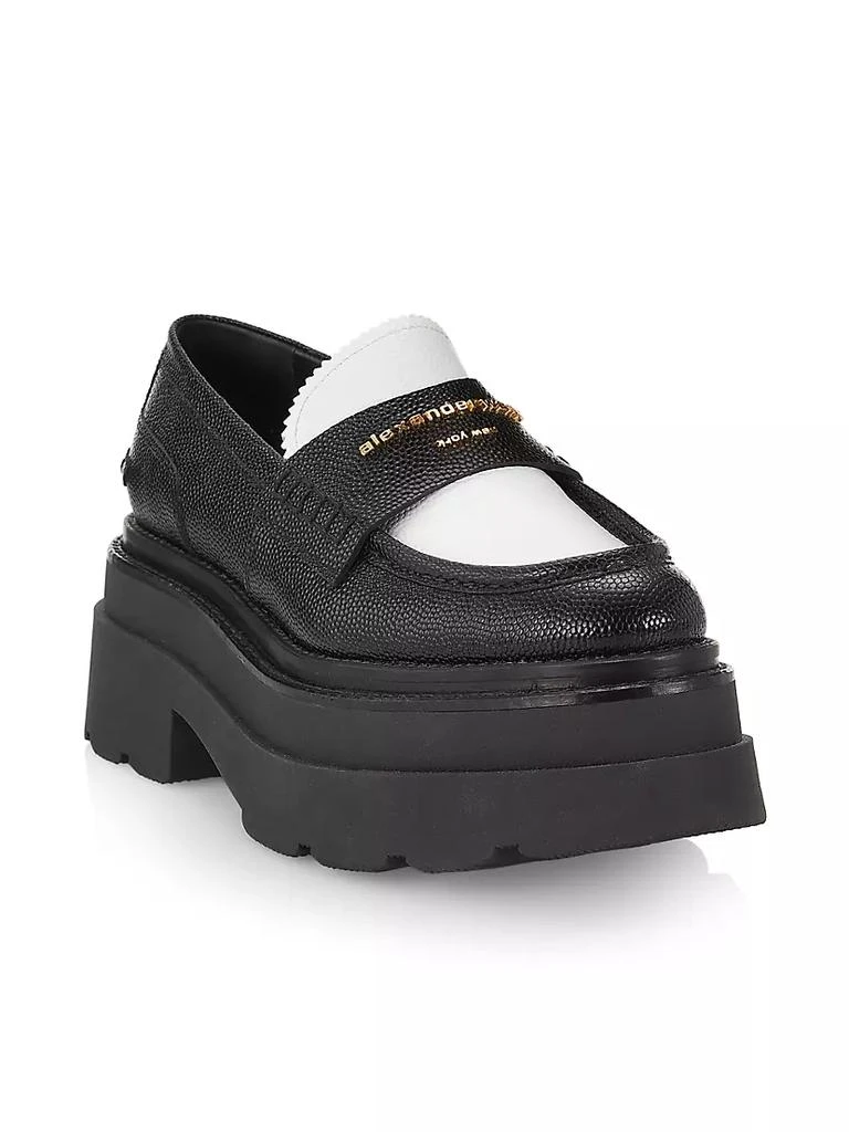 商品Alexander Wang|Carter Leather Platform Loafers,价格¥2716,第2张图片详细描述