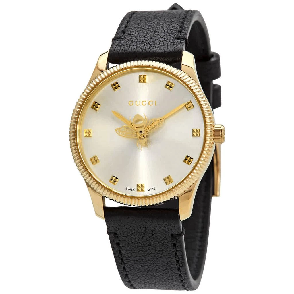 商品Gucci|G-Timeless Quartz Silver Dial Ladies Watch YA1265023,价格¥5629,第1张图片