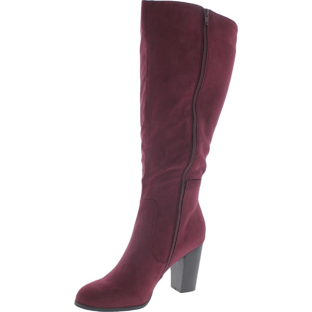 Style & Co. Womens Addyy Faux Suede Wide Calf Knee-High Boots商品第2张图片规格展示