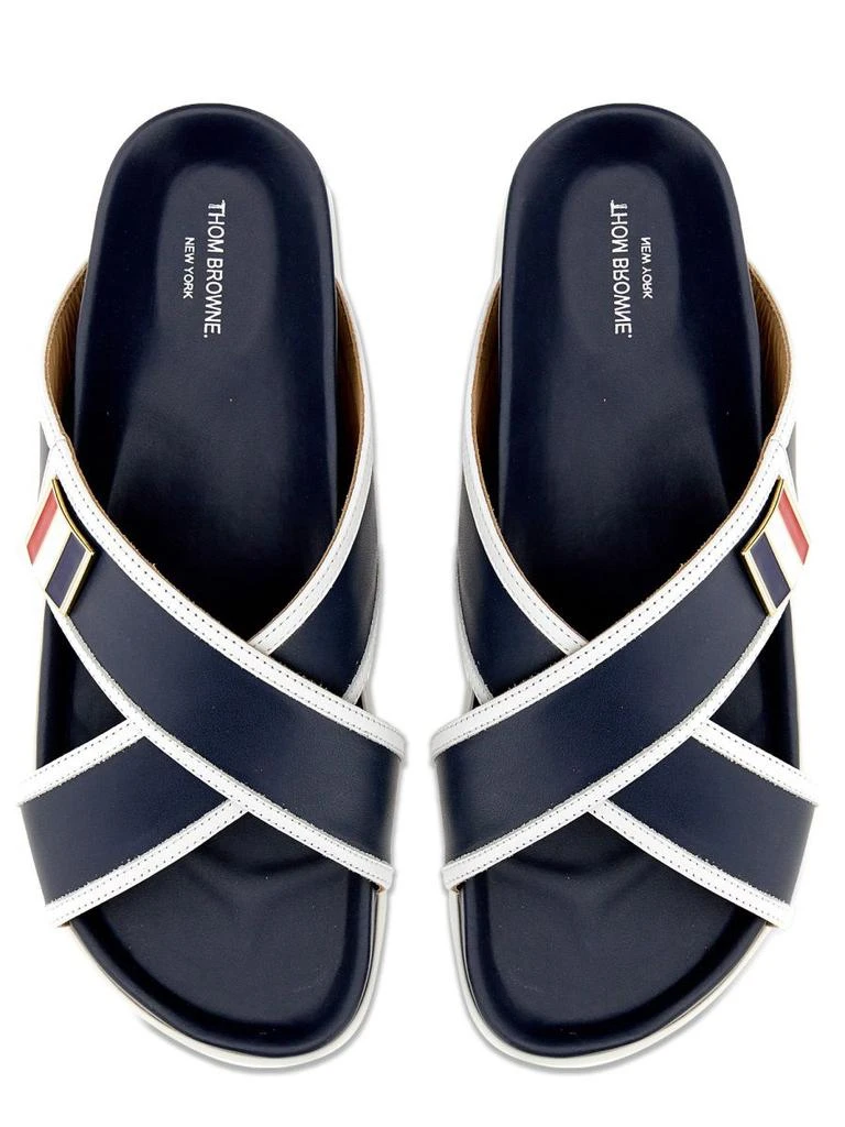 商品Thom Browne|Thom browne men's blue other materials sandals,价格¥4215,第3张图片详细描述