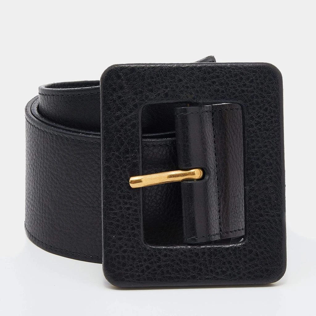 商品[二手商品] Yves Saint Laurent|Saint Laurent Black Leather Waist Belt 75cm,价格¥1547,第1张图片
