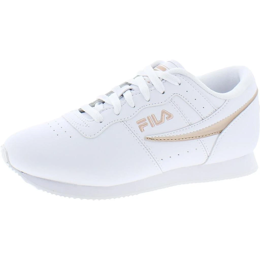 商品Fila|Fila Womens Machu Faux Leather Lace-Up Casual Sneakers,价格¥85,第1张图片