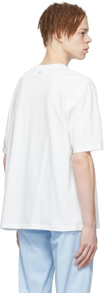 商品AMI|SSENSE Exclusive White Ami de Cœur T-Shirt,价格¥453,第5张图片详细描述