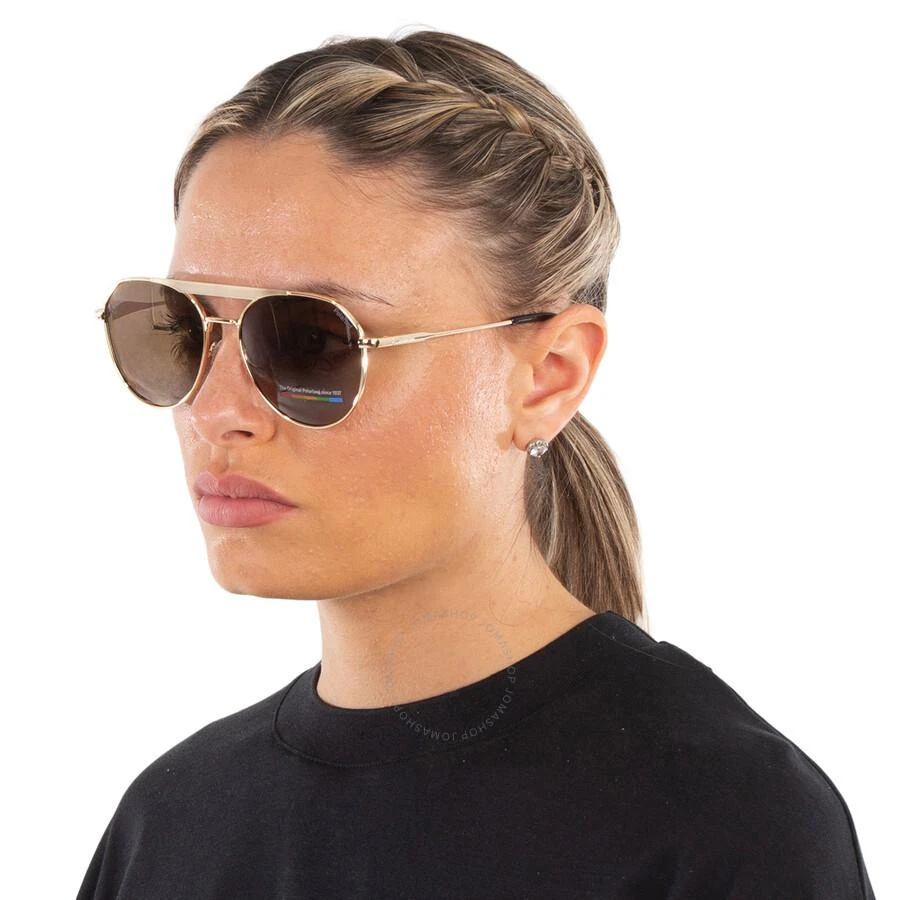 商品Polaroid|Polarized Bronze Pilot Unisex Sunglasses PLD 6211/S/X 0J5G/SP 57,价格¥107,第2张图片详细描述