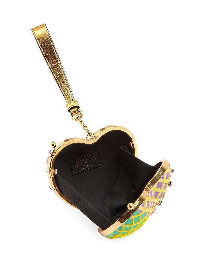 商品Moschino|Embellished Patchwork Heart Crossbody,价格¥5998,第5张图片详细描述