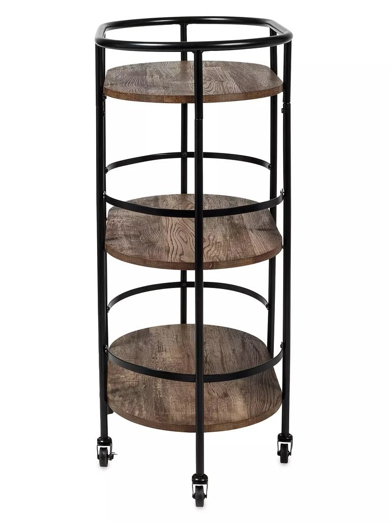 商品Honey Can Do|Three-Tier Wood Rolling Bar Cart,价格¥1347,第3张图片详细描述