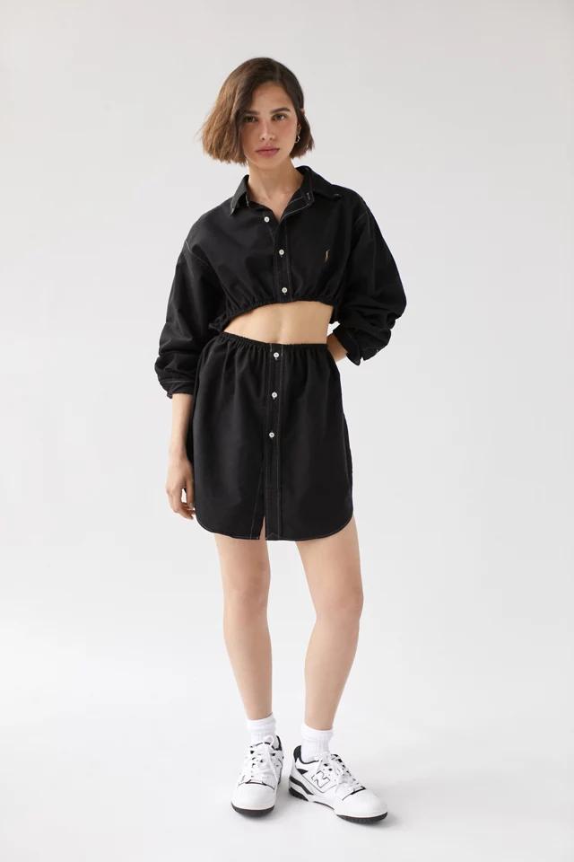 Urban Renewal Remade Shirting Cropped Top & Skirt 2-Piece Set商品第4张图片规格展示