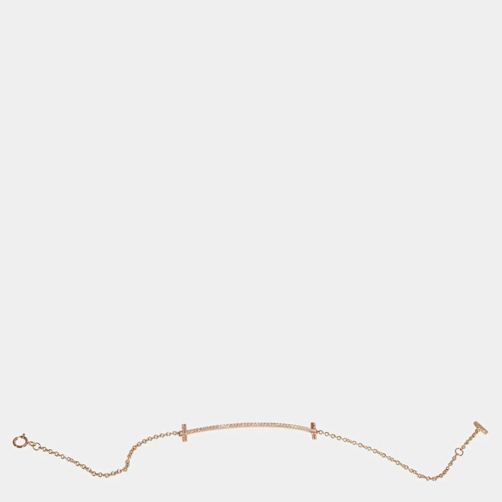 商品[二手商品] Tiffany & Co.|Tiffany & Co. Tiffany T Smile Bracelet in 18k Rose Gold 0.12 CTW,价格¥15771,第2张图片详细描述