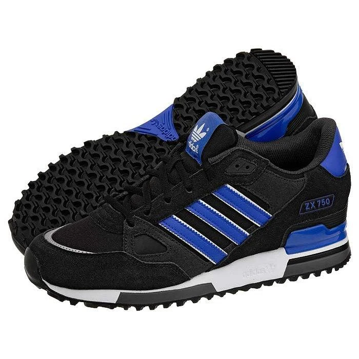 商品Adidas|adidas Originals ZX 750 Men's Trainers - Black/Blue,价格¥693,第3张图片详细描述