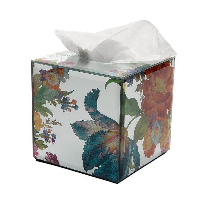 商品MacKenzie-Childs|Flower Market Reflections Boutique Tissue Box Cover,价格¥592,第1张图片详细描述