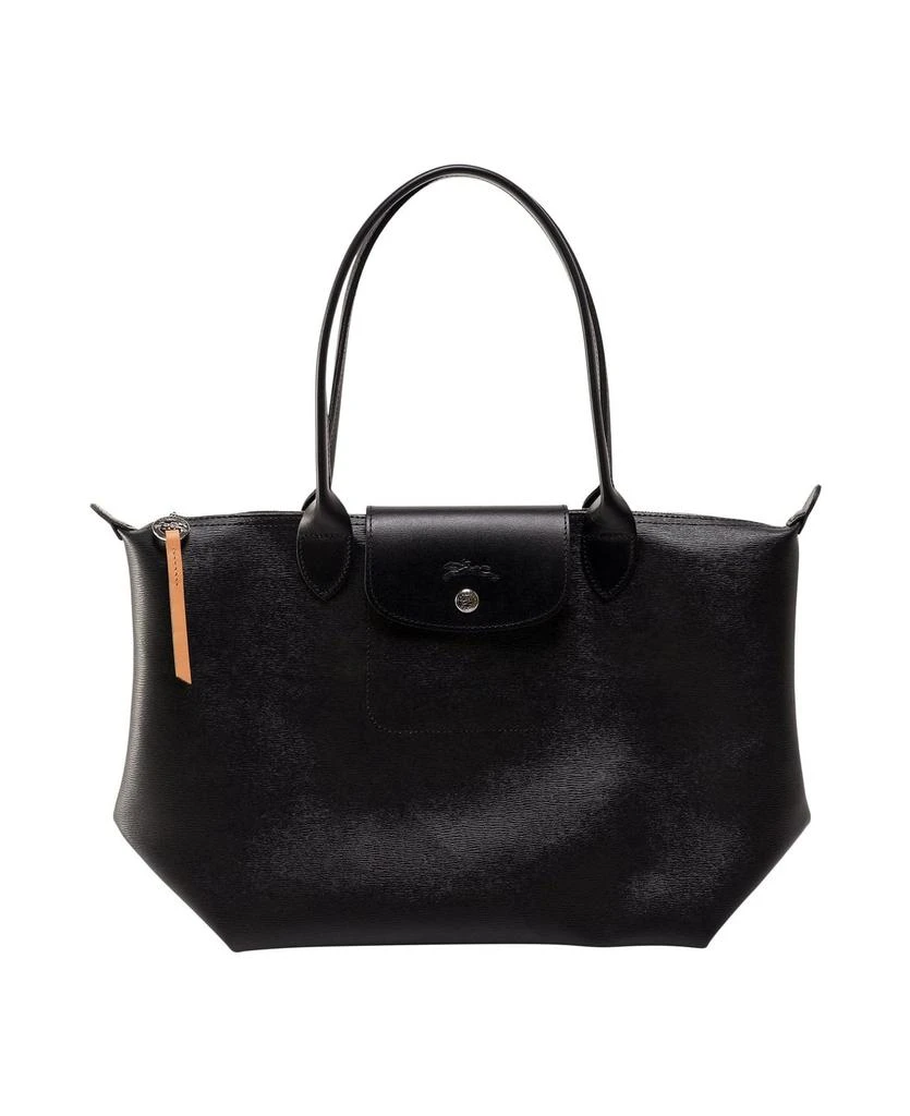 商品Longchamp|Longchamp Le Pliage Logo Embossed Tote Bag,价格¥1272,第1张图片