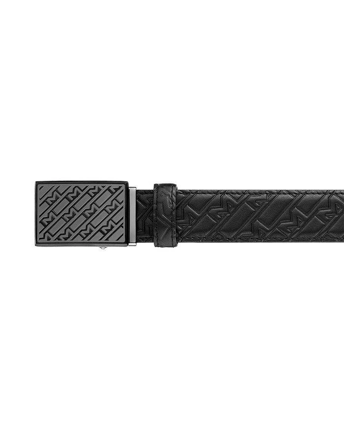 商品MontBlanc|Plate Buckle Embossed Leather Belt,价格¥3042,第2张图片详细描述