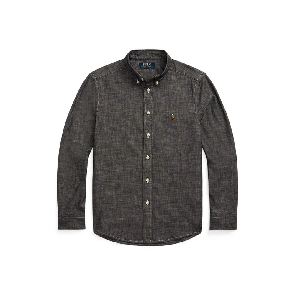 商品Ralph Lauren|Big Boys Lightweight Cotton Chambray Shirt,价格¥181,第1张图片