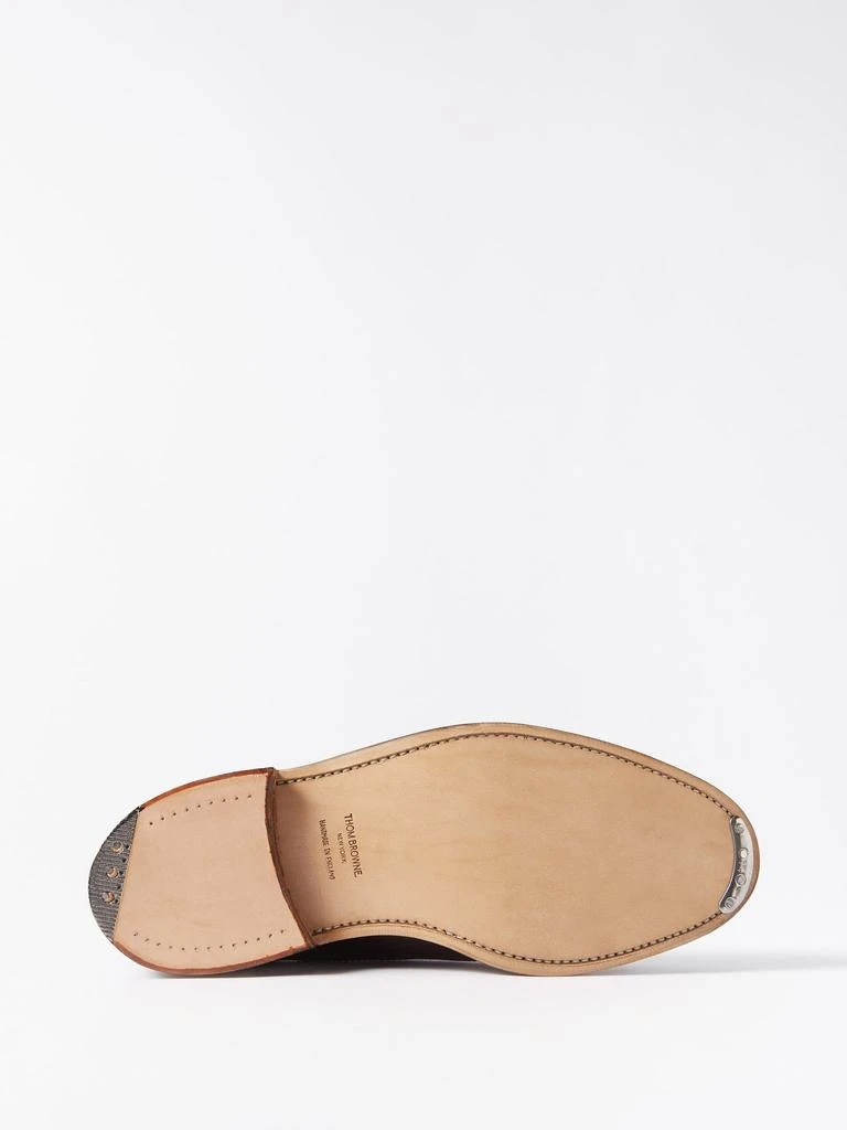 商品Thom Browne|Tricolour-trim leather longwing brogues,价格¥5198,第4张图片详细描述