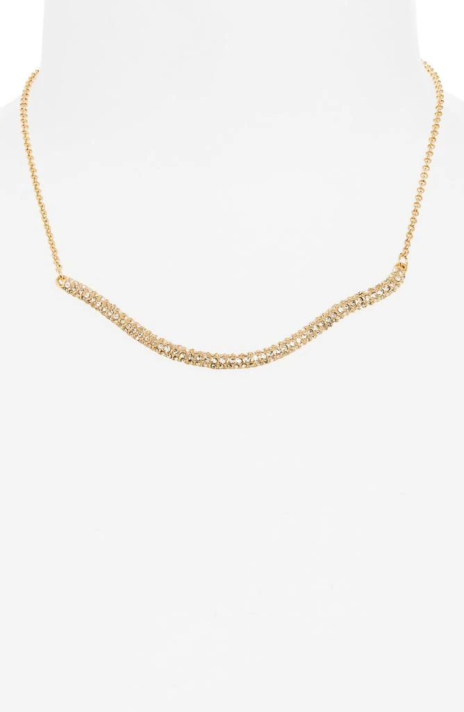 商品Nordstrom|Pavé Crystal Ribbon Bar Necklace,价格¥48,第2张图片详细描述