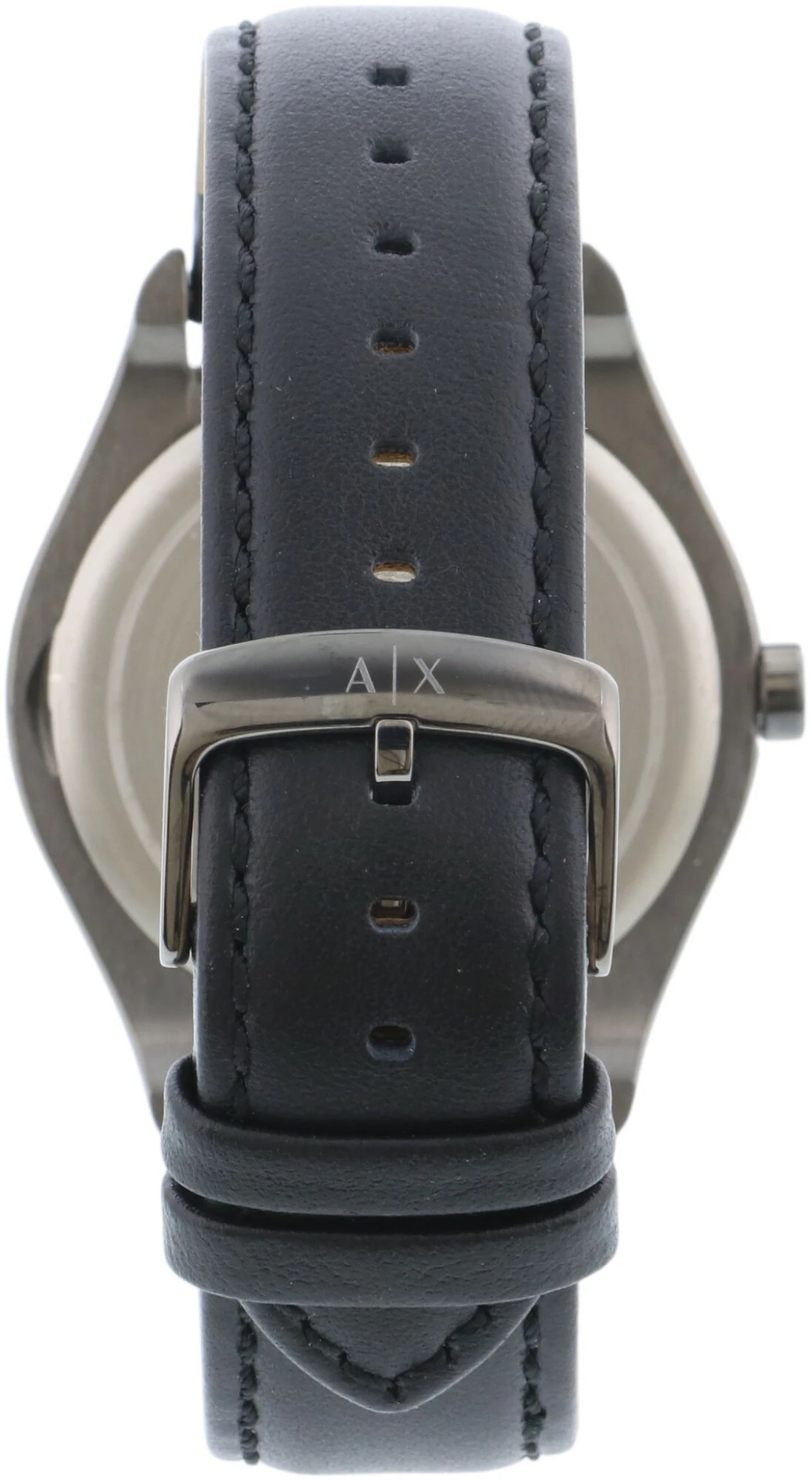 Armani Exchange男士Fitz AX2806灰色皮革日本石英时尚手表 商品