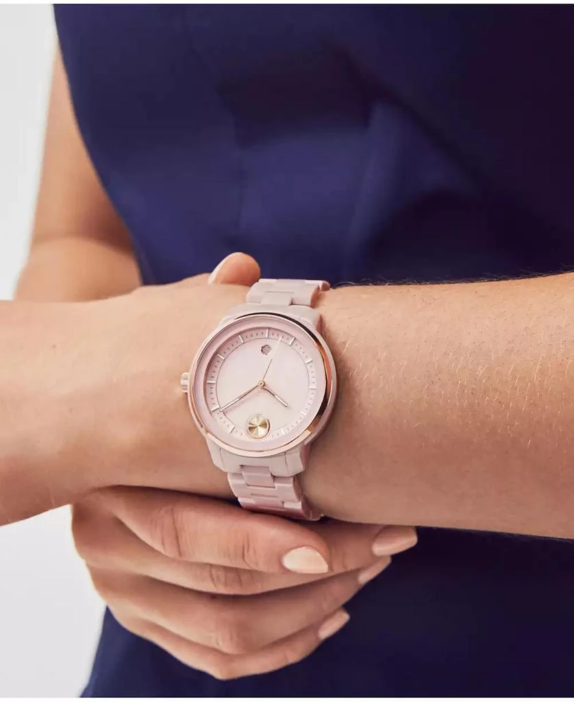 商品Movado|Women's Bold Verso Swiss Quartz Blush Ceramic Bracelet Watch 39mm,价格¥4705,第5张图片详细描述