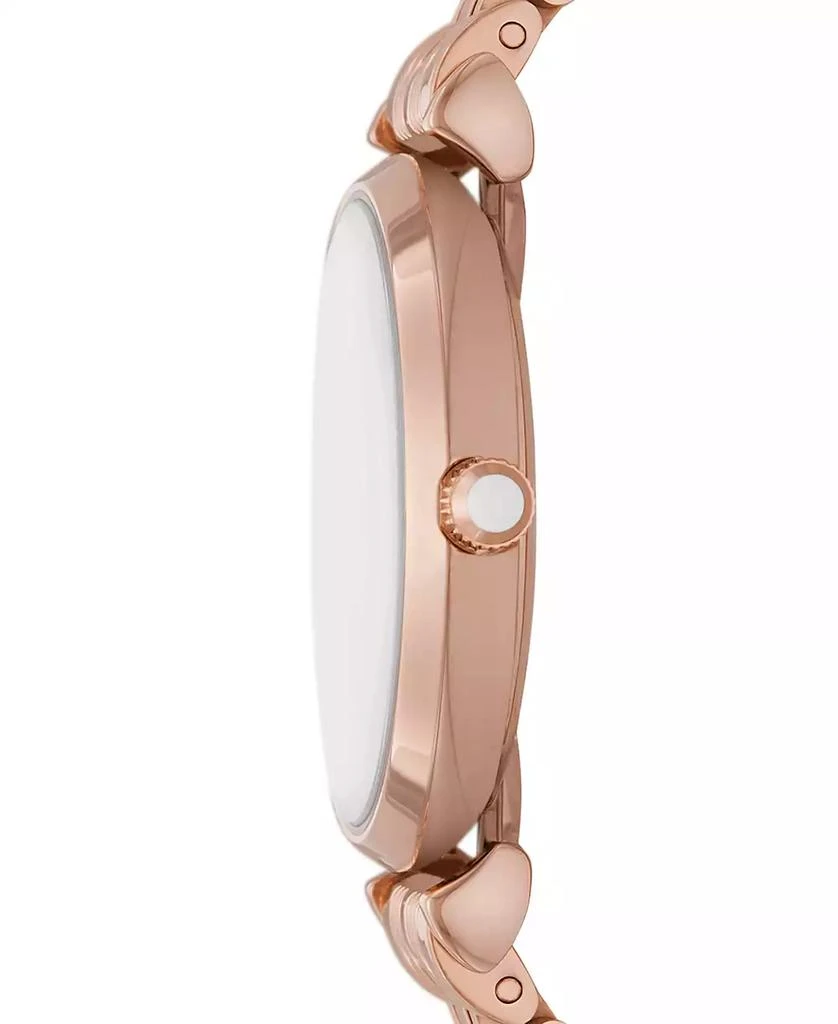 商品Emporio Armani|Women's Rose Gold-Tone Stainless Steel Bracelet Watch 32mm,价格¥2956,第2张图片详细描述