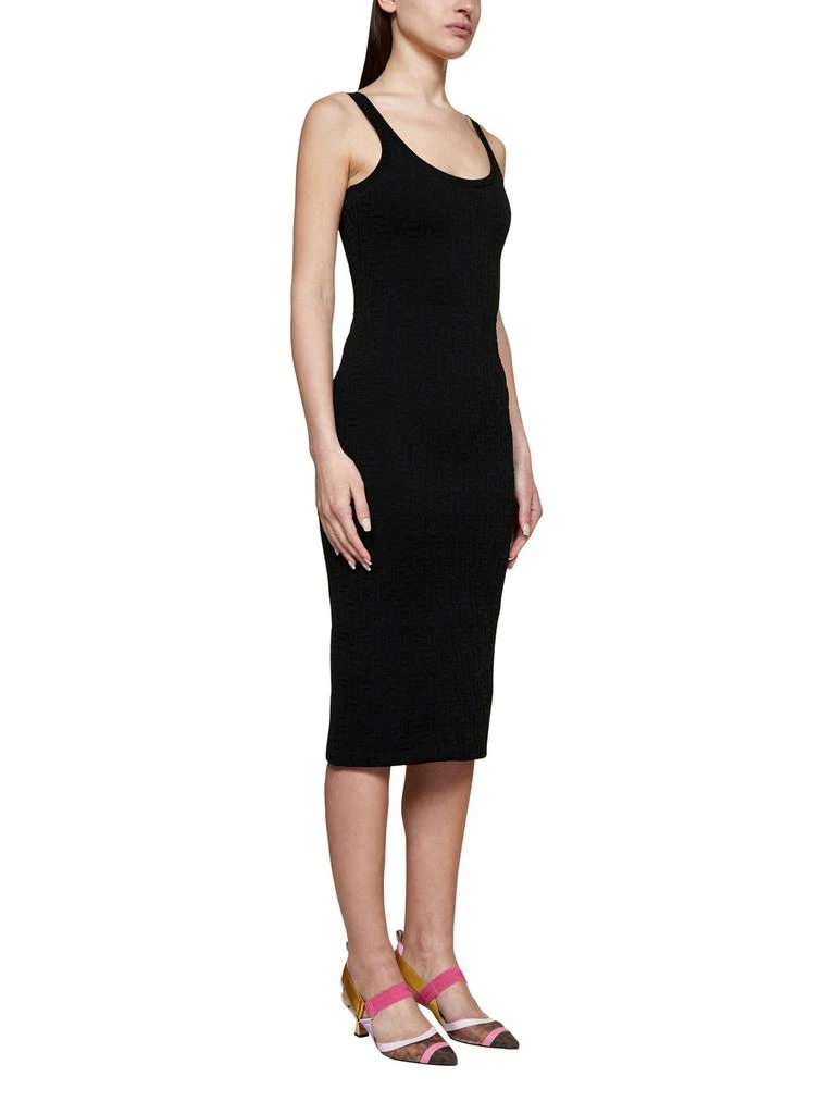 商品Fendi|Fendi FF Embossed Sleeveless Midi Dress,价格¥15423,第2张图片详细描述