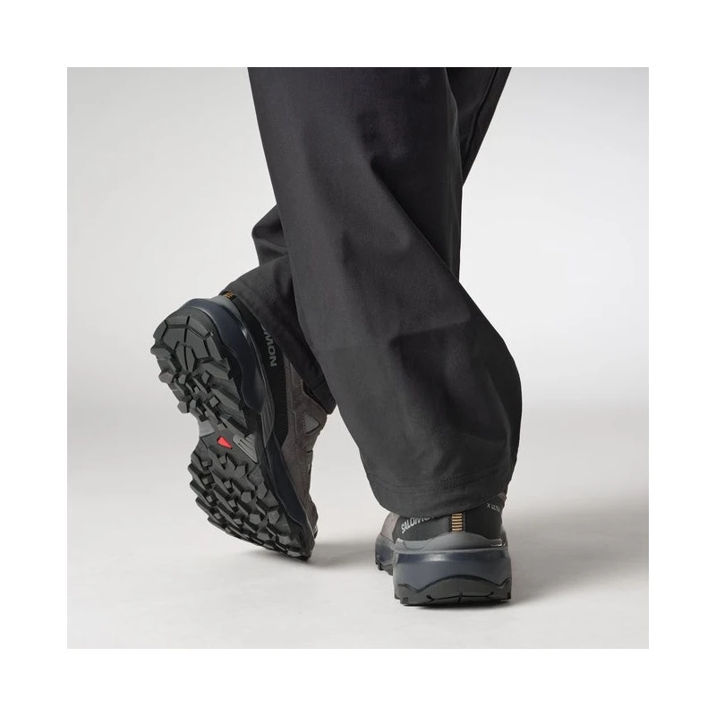 Salomon萨洛蒙 X ULTRA 360 LEATHER GORE-TEX系列男士鲨鱼皮灰/岩石灰/海藻绿纺织登山鞋 商品