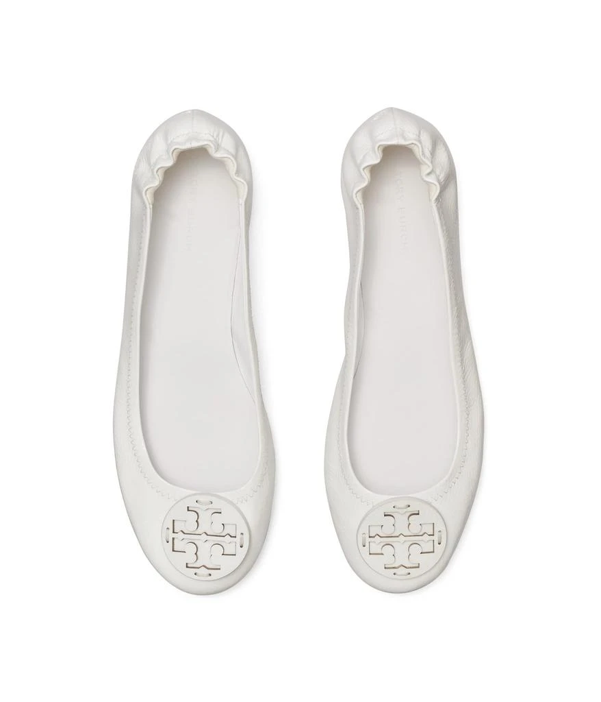 商品Tory Burch|Minnie Travel Ballet w/ Leather Logo,价格¥1114,第2张图片详细描述