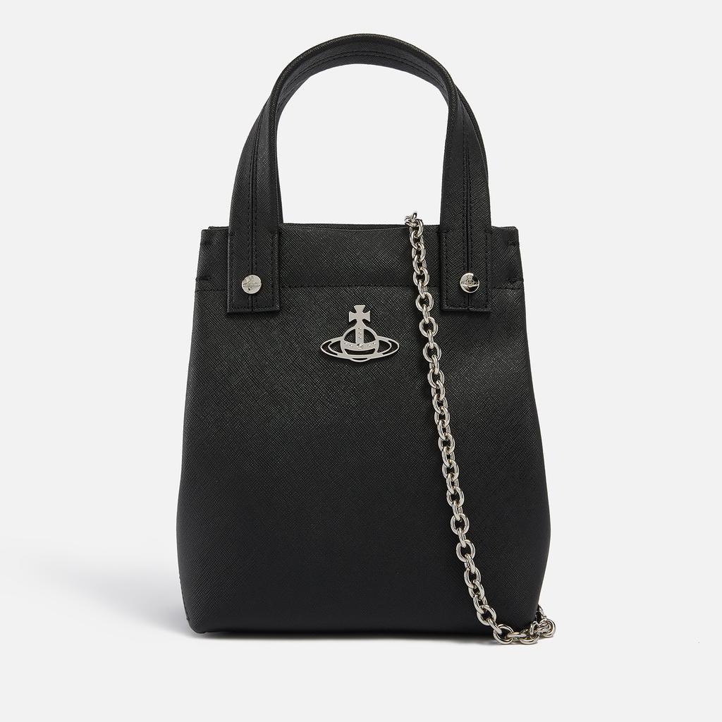 商品Vivienne Westwood|Vivienne Westwood Mini Robin Saffiano Leather Tote Bag,价格¥2935,第1张图片