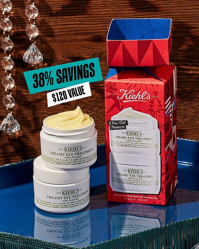 商品Kiehl's|Creamy Eye Treatment with Avocado Duo ($120 value),价格¥555,第5张图片详细描述