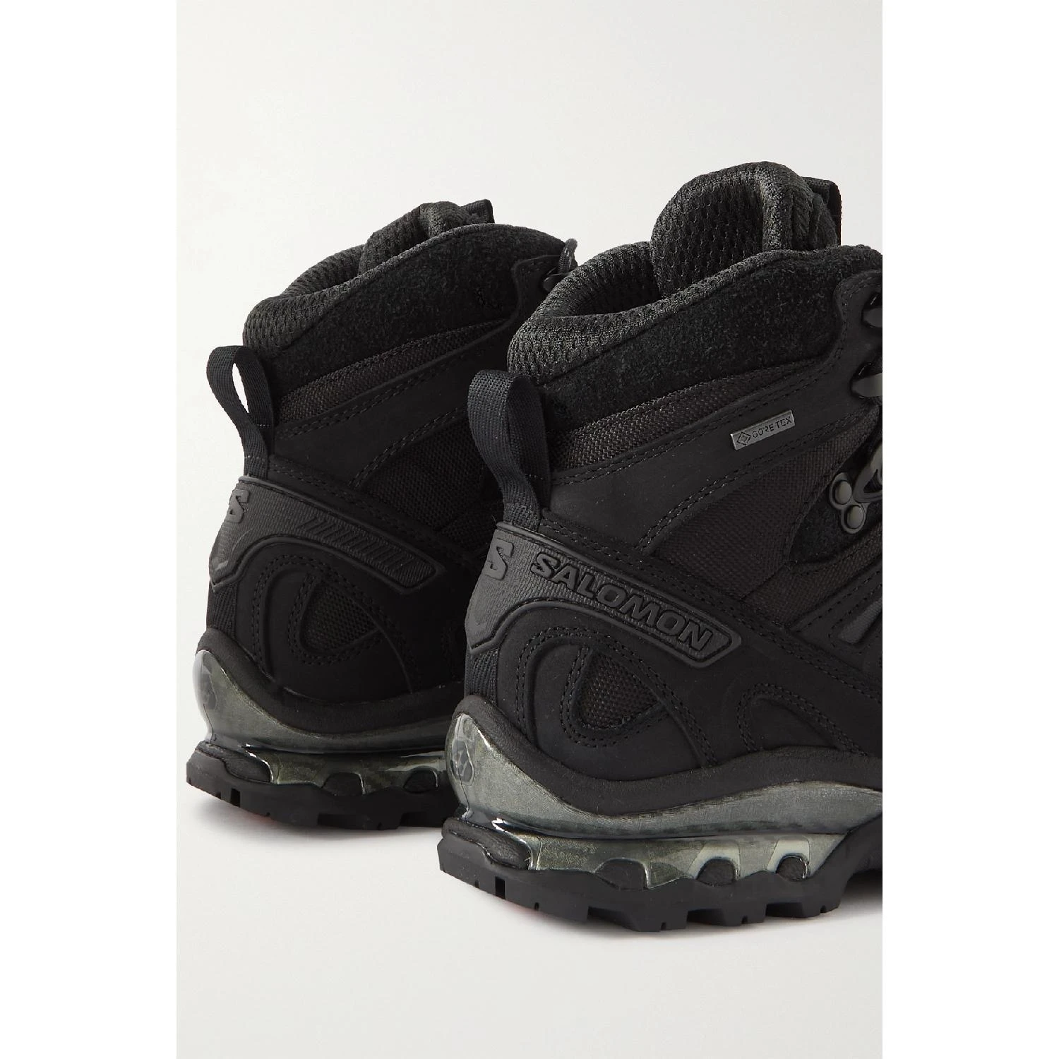 包邮包税【预售7天发货】 SALOMON 23秋冬 女士 短靴 Quest GTX Advanced 皮革绒面革边饰 GORE-TEX 踝靴 43769801097089334 L41668500Black/FEbony/FBlack  商品