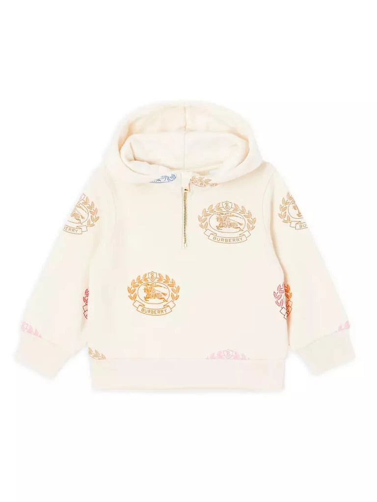 商品Burberry|Baby Girl's & Little Girl's Sidney Crest Cotton Hoodie,价格¥3096,第1张图片