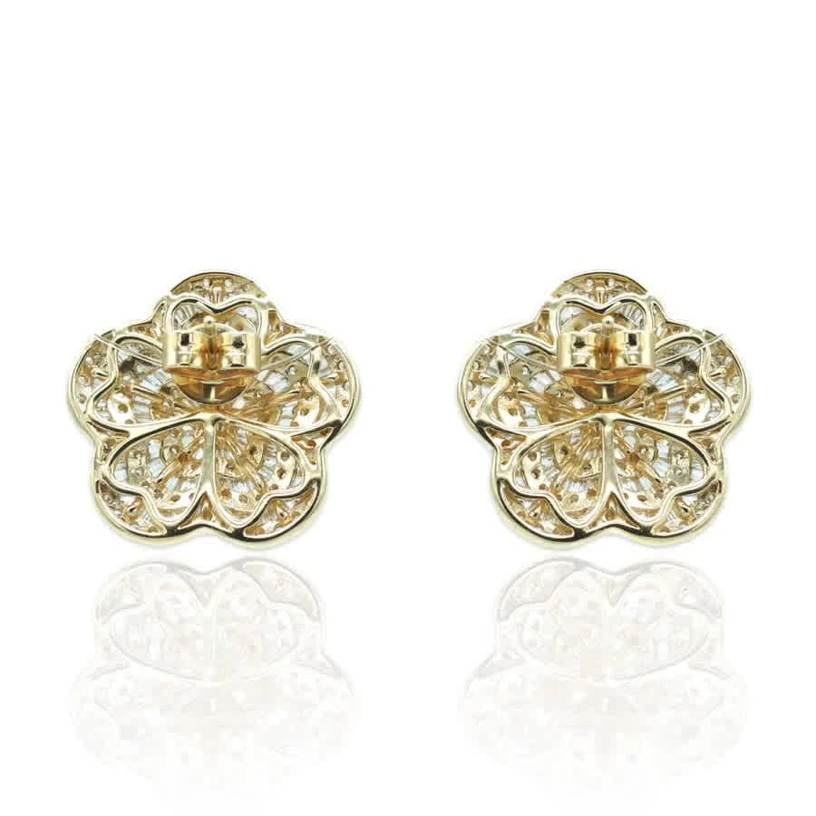 商品Tresorra|14K Yellow Gold Diamond Earrings,价格¥17737,第3张图片详细描述