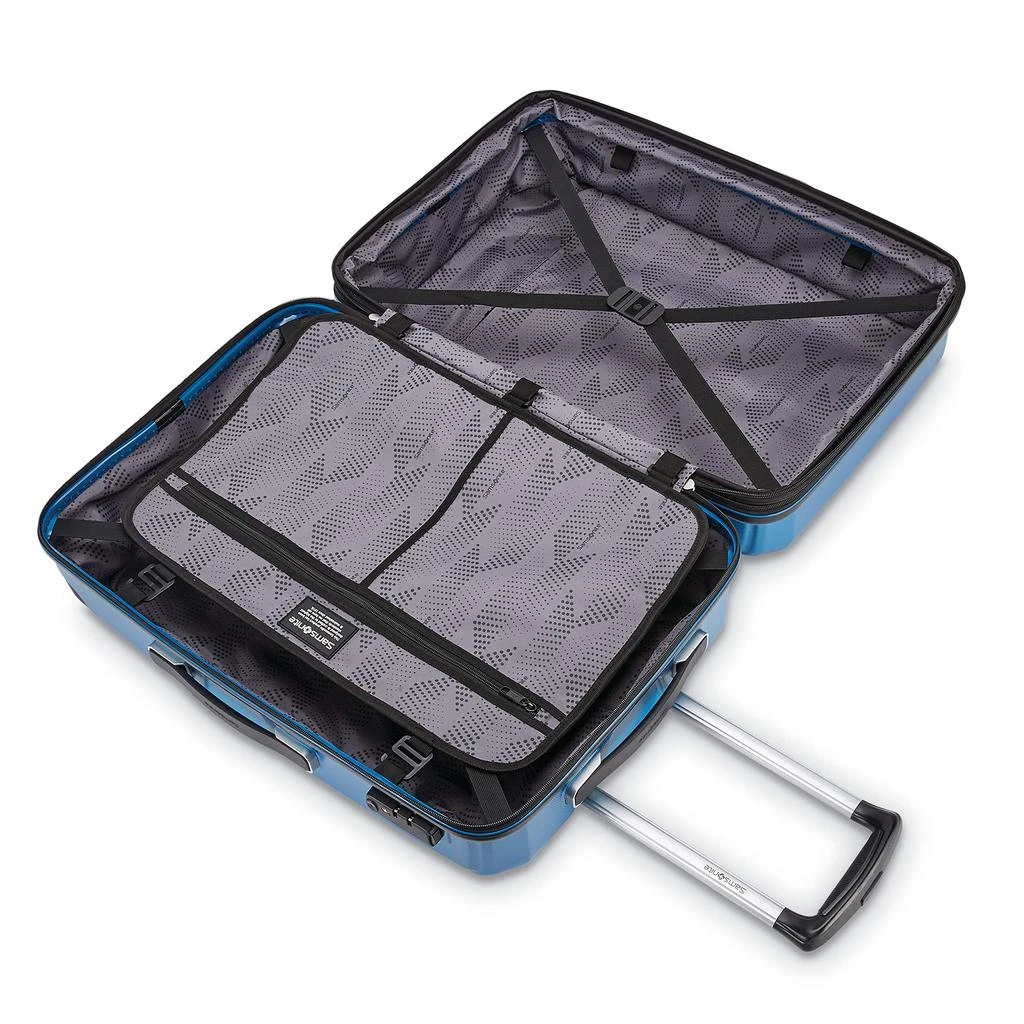 商品Samsonite|Samsonite Winfield 3 DLX Hardside Luggage with Spinners, Carry-On 20-Inch, Blue/Navy,价格¥794-¥4562,第3张图片详细描述