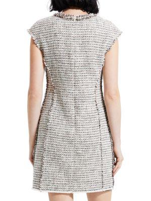 Tweed Fringe Mini Dress商品第2张图片规格展示