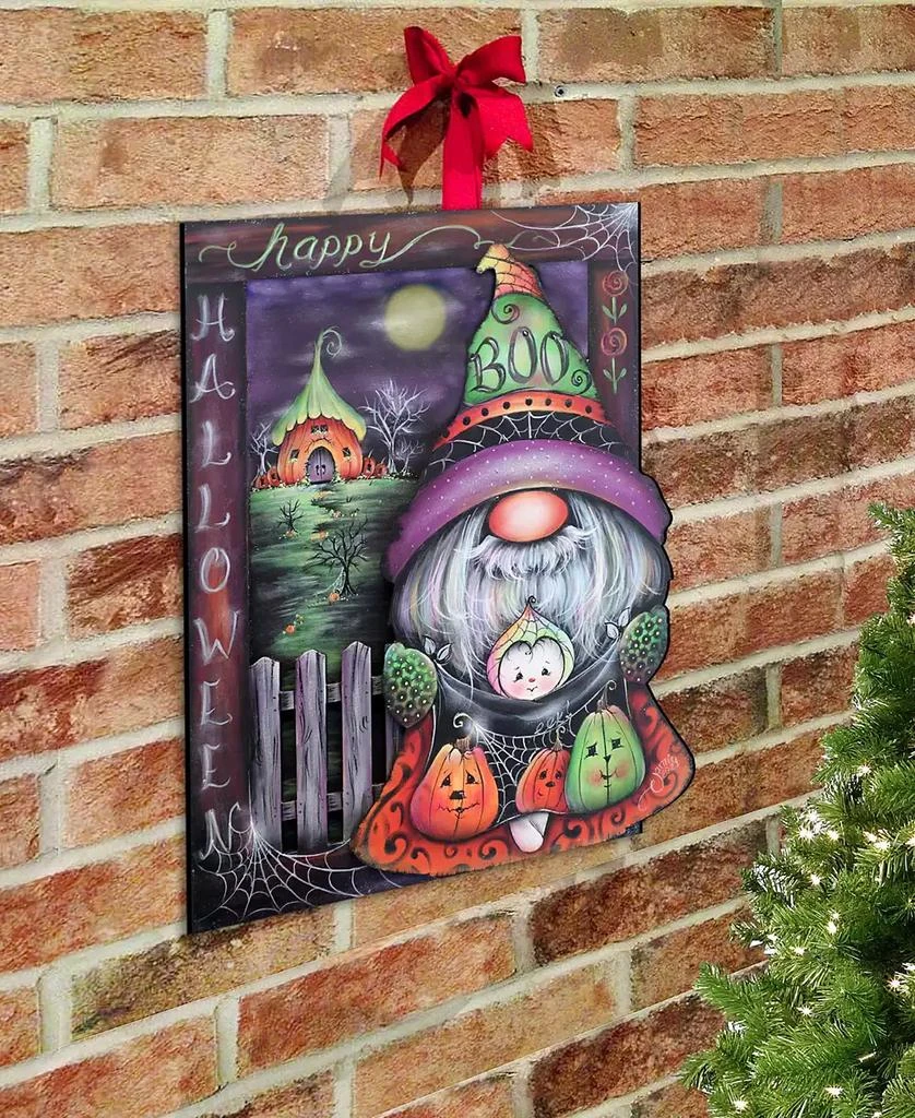 商品Designocracy|Holiday Door Decor Wooden Wall Decor Boo Gnome J. Mills-Price,价格¥989,第5张图片详细描述