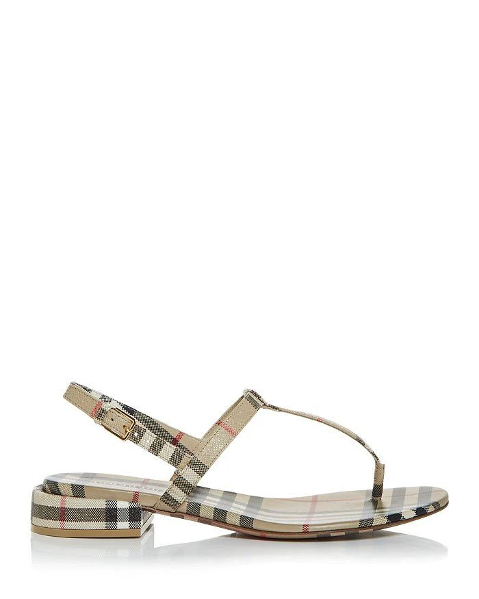 商品Burberry|Women's Emily Vintage Check Thong Sandals,价格¥3011,第3张图片详细描述