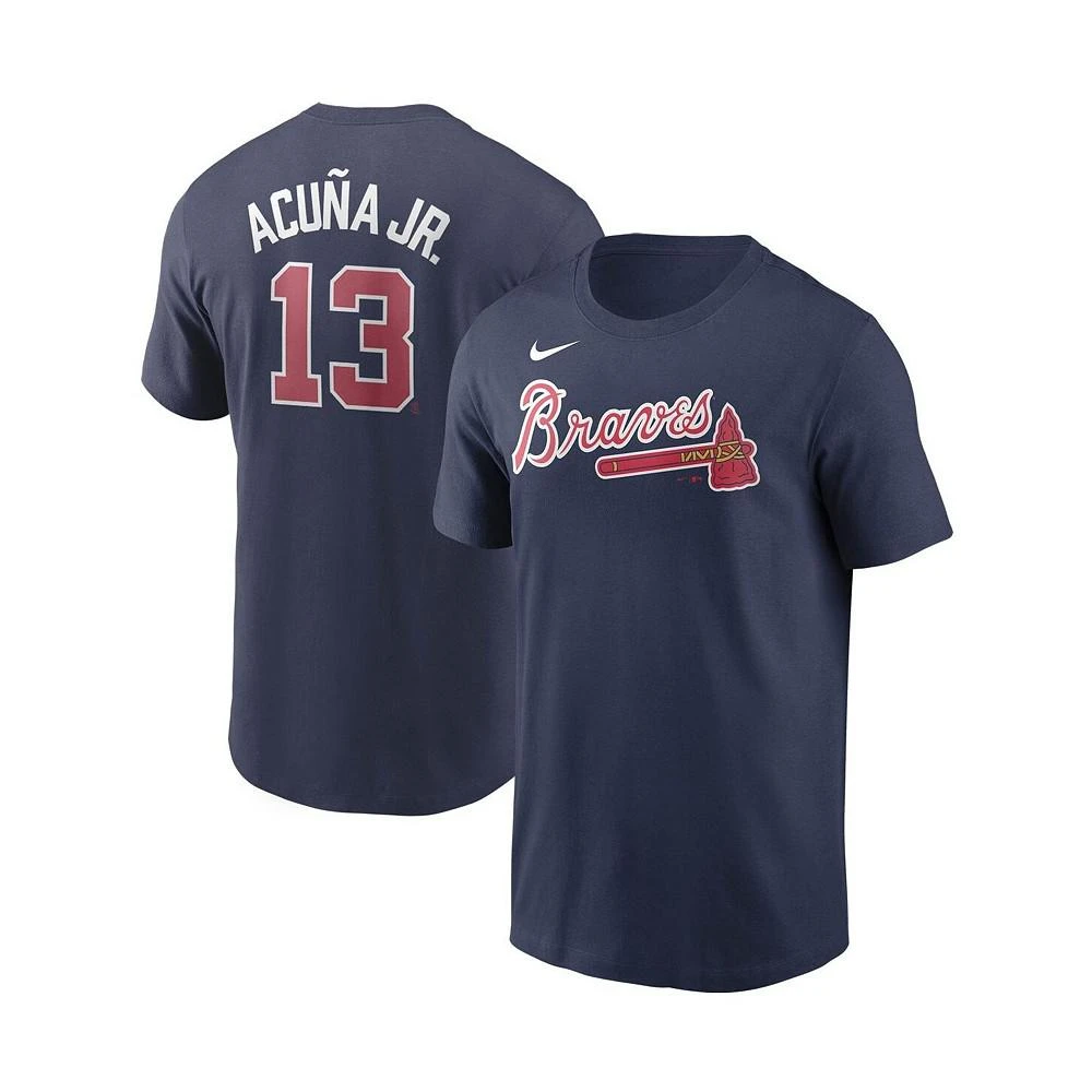 商品NIKE|Men's Ronald Acuna Atlanta Braves Name and Number Player T-Shirt,价格¥240,第1张图片