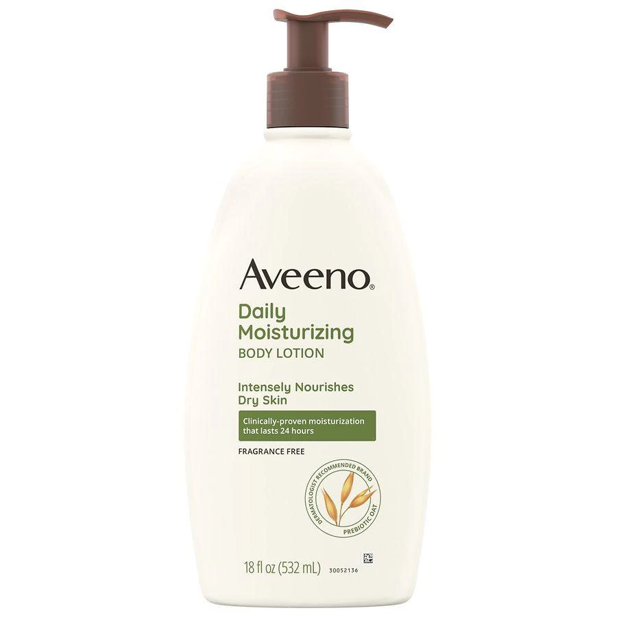 商品Aveeno|Daily Moisturizing Lotion with Oat for Dry Skin Fragrance-Free,价格¥109,第1张图片