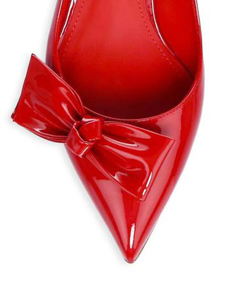 商品Salvatore Ferragamo|Bow Patent 蝴蝶结中跟鞋,价格¥5175,第4张图片详细描述
