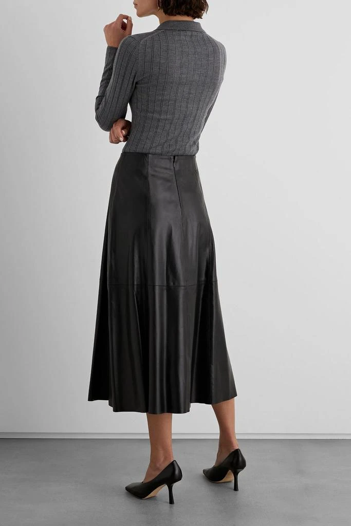商品IRIS & INK|Sadie ribbed merino wool polo sweater,价格¥1414,第4张图片详细描述