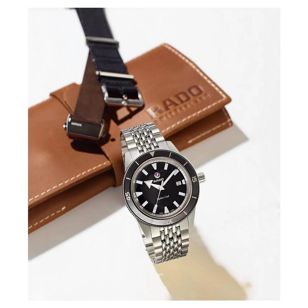 Men's Swiss Automatic Captain Cook Stainless Steel Bracelet Watch 42mm Gift Set 商品