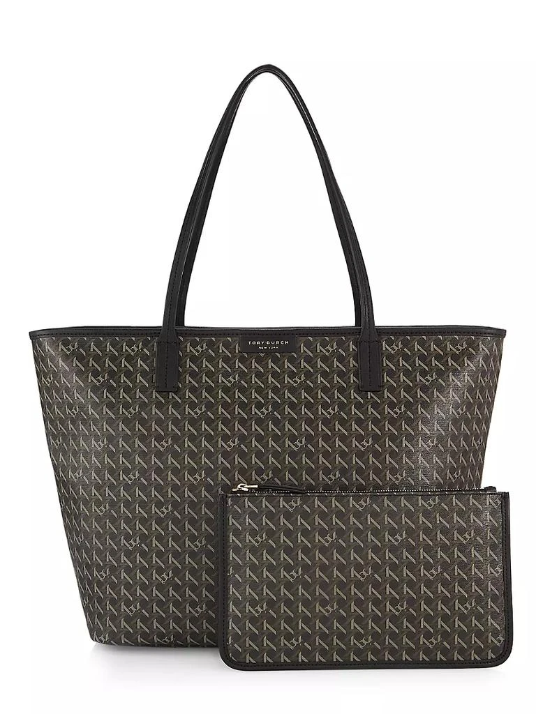 商品Tory Burch|Ever-Ready Basketweave Print Tote Bag,价格¥1175-¥2238,第4张图片详细描述