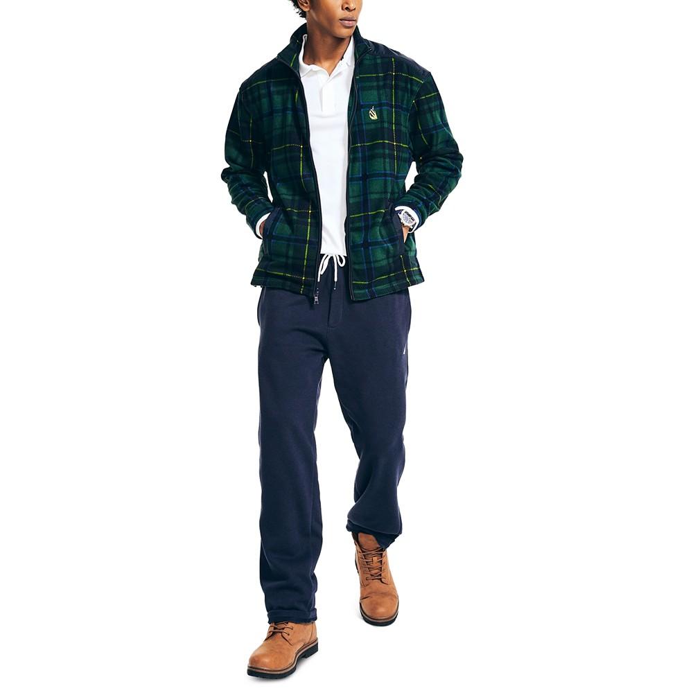 Men's Nautex Plaid Full-Zip Fleece Jacket商品第3张图片规格展示