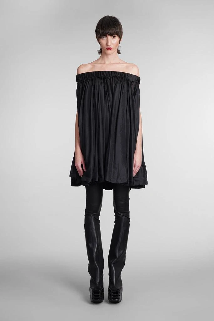 商品Rick Owens|Medusa Tunic Dress In Black Silk,价格¥18598,第1张图片