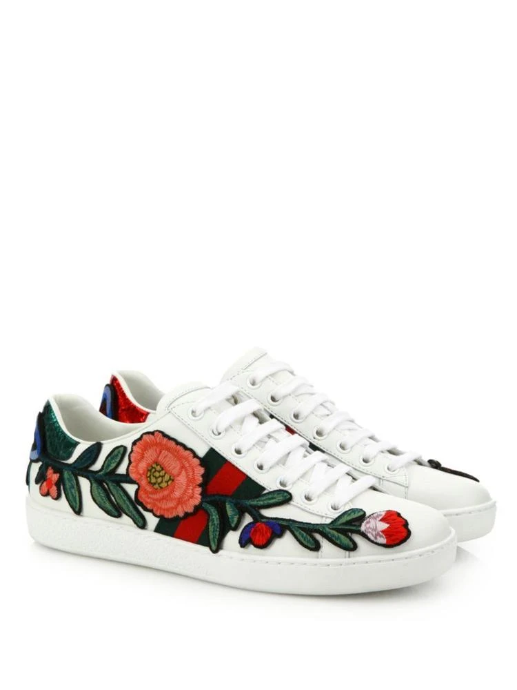 商品Gucci|Ace Embroidered Low-Top Sneakers,价格¥5473,第1张图片