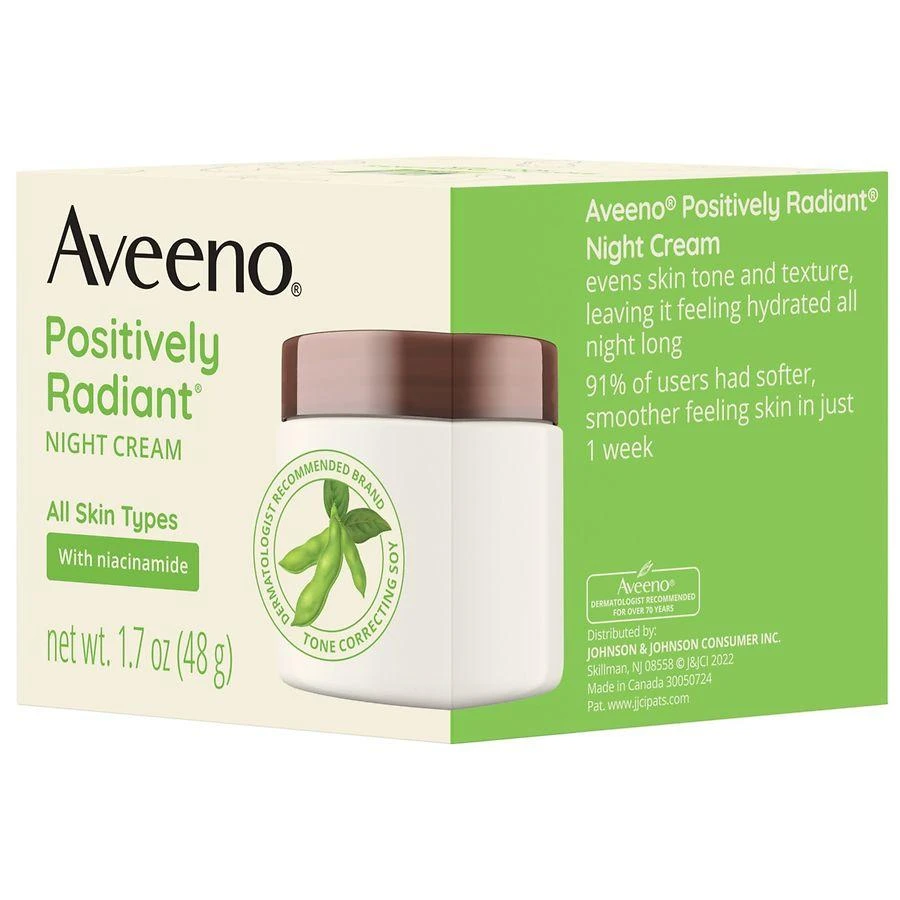 商品Aveeno|Positively Radiant Moisturizing Face & Neck Night Cream,价格¥208,第5张图片详细描述