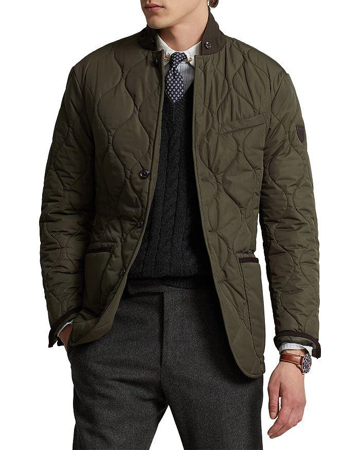 商品Ralph Lauren|Suede Trimmed Quilted Jacket,价格¥2668,第5张图片详细描述