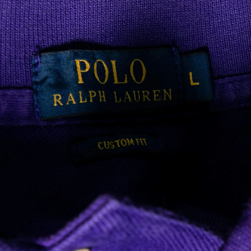 商品[二手商品] Ralph Lauren|Polo Ralph Lauren Purple Cotton Pique Custom Fit Polo T-Shirt L,价格¥808,第4张图片详细描述