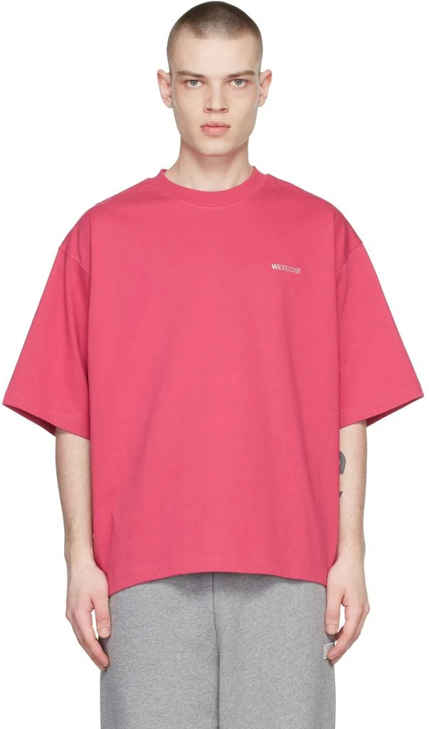 商品We11done|Pink Back Logo T-Shirt,价格¥784,第1张图片