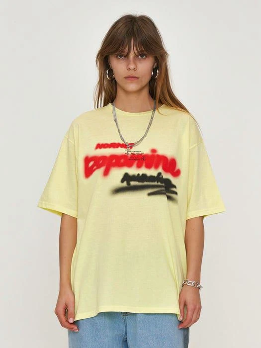 商品NORNOT|Regular Fit Dopamine T-Shirt Yellow,价格¥797,第1张图片